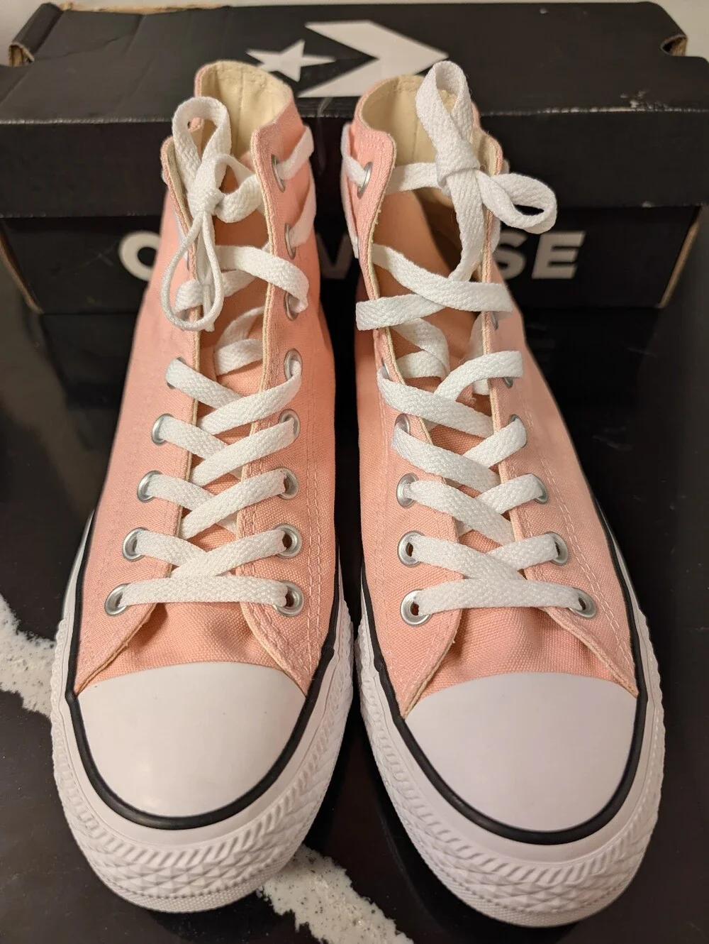 Converse Chuck Taylor All Star Canvas High Top Sneakers Size M7 W9 Exc/Box - Picture 2 of 9